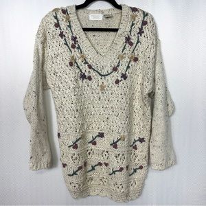 Needles & Yarn Vintage Tunic Sweater Size M